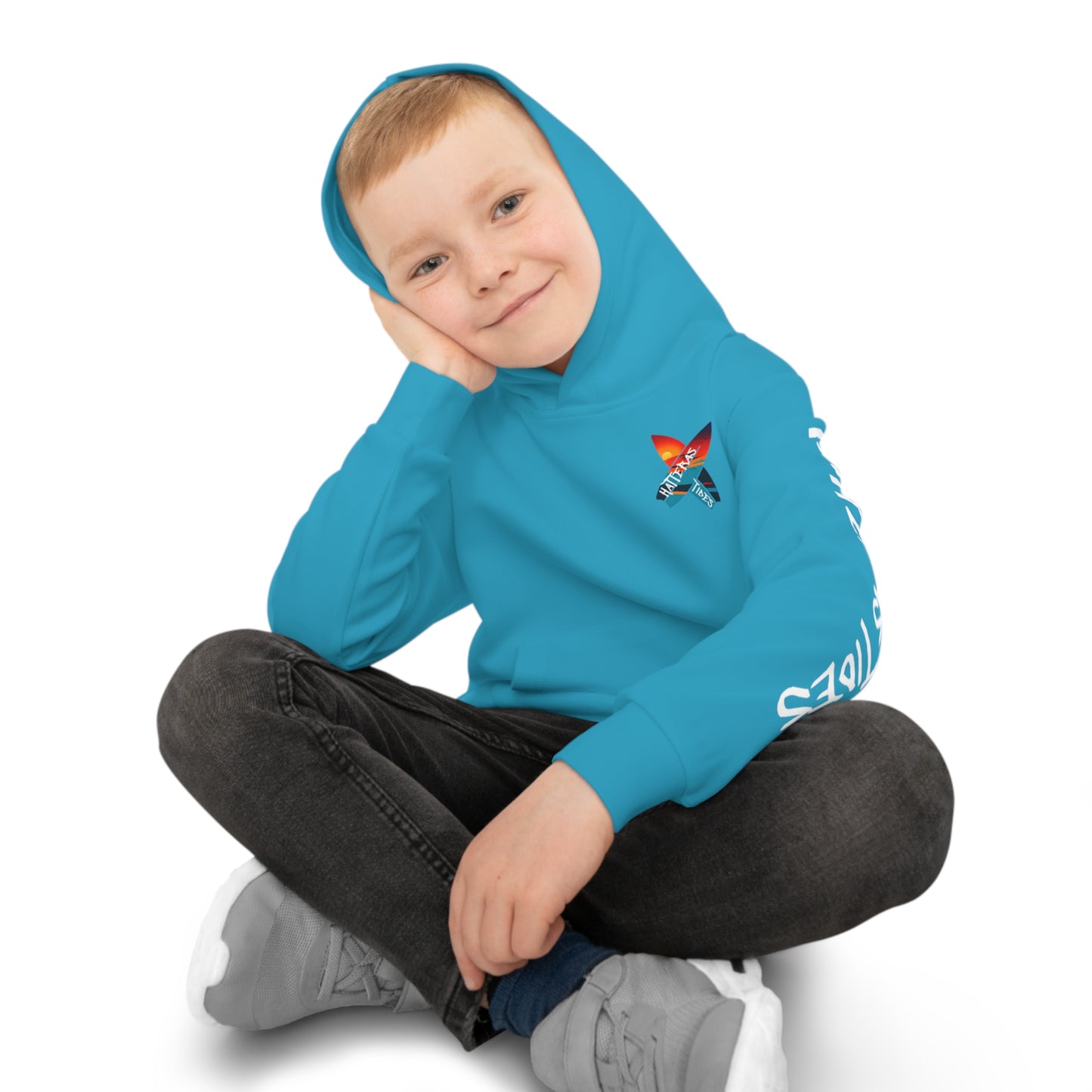 Tides Children's Hoodie (Turquoise)