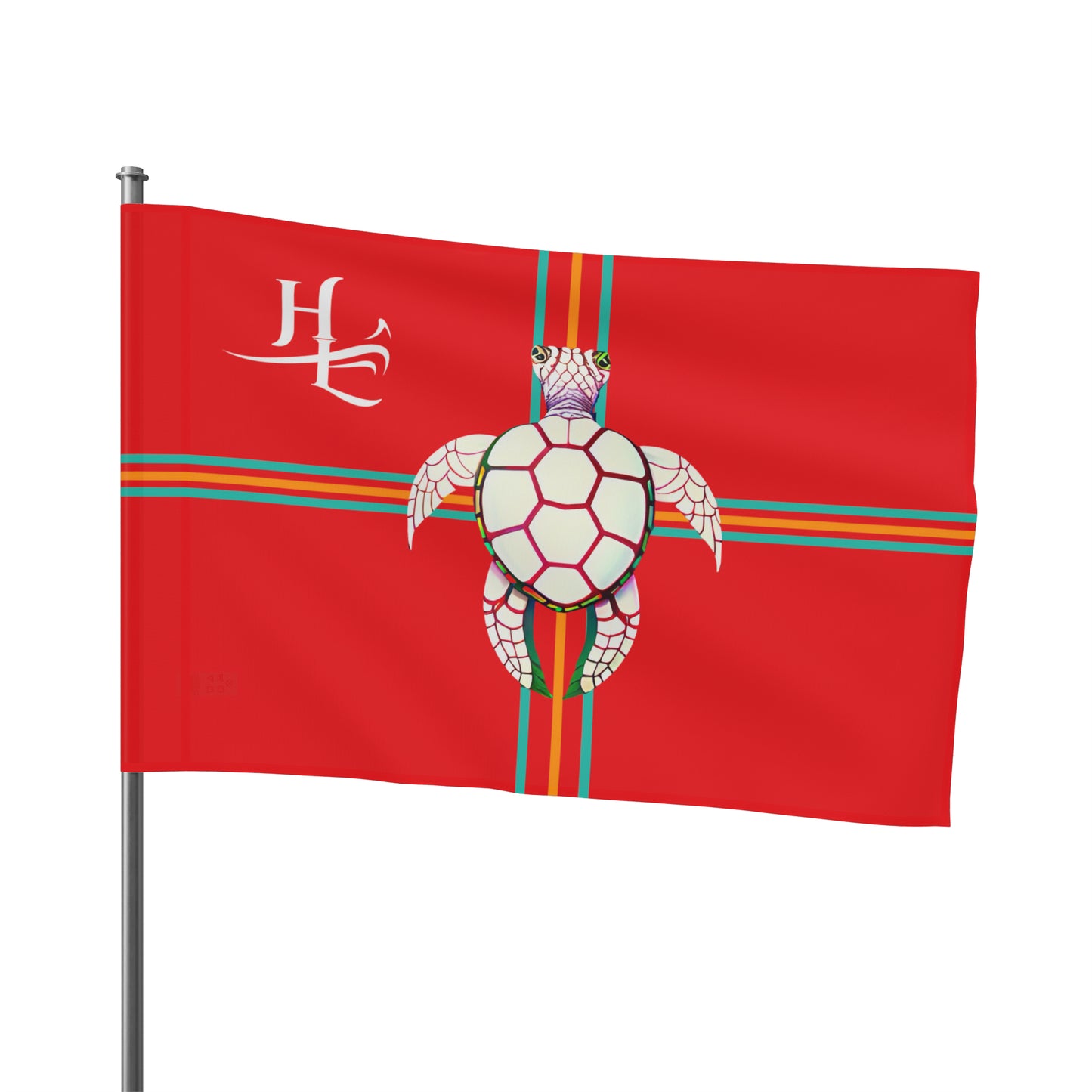 One-Sided Sea Turtle Flag