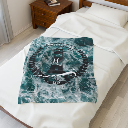 Lighthouse Velveteen Plush Blanket