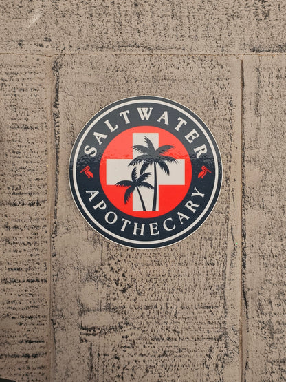 Saltwater Apothecary Badge Circle Sticker