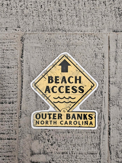 Outer Banks "Beach Access" Vinyl sticker