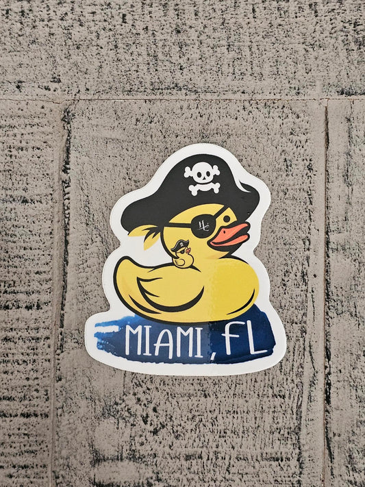 Miami - Ducky Banx Vinyl, Die Cut Sticker