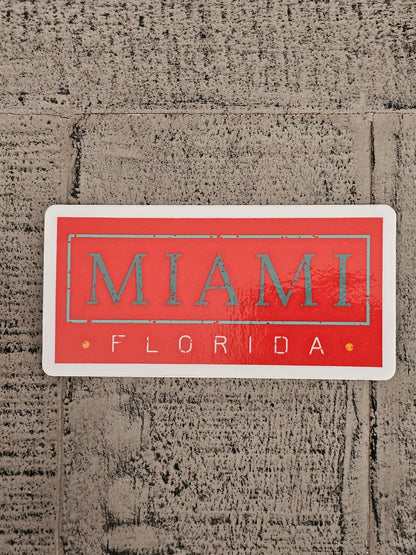 Miami Plate Sticker