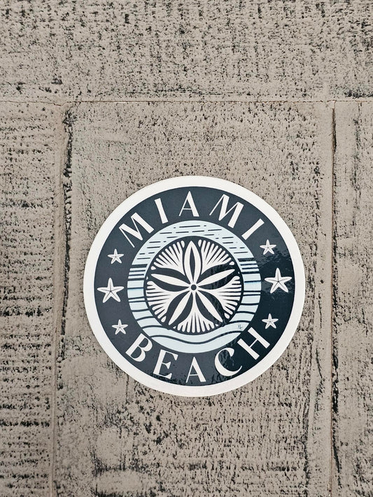 Miami Beach Sand Dollar Sticker