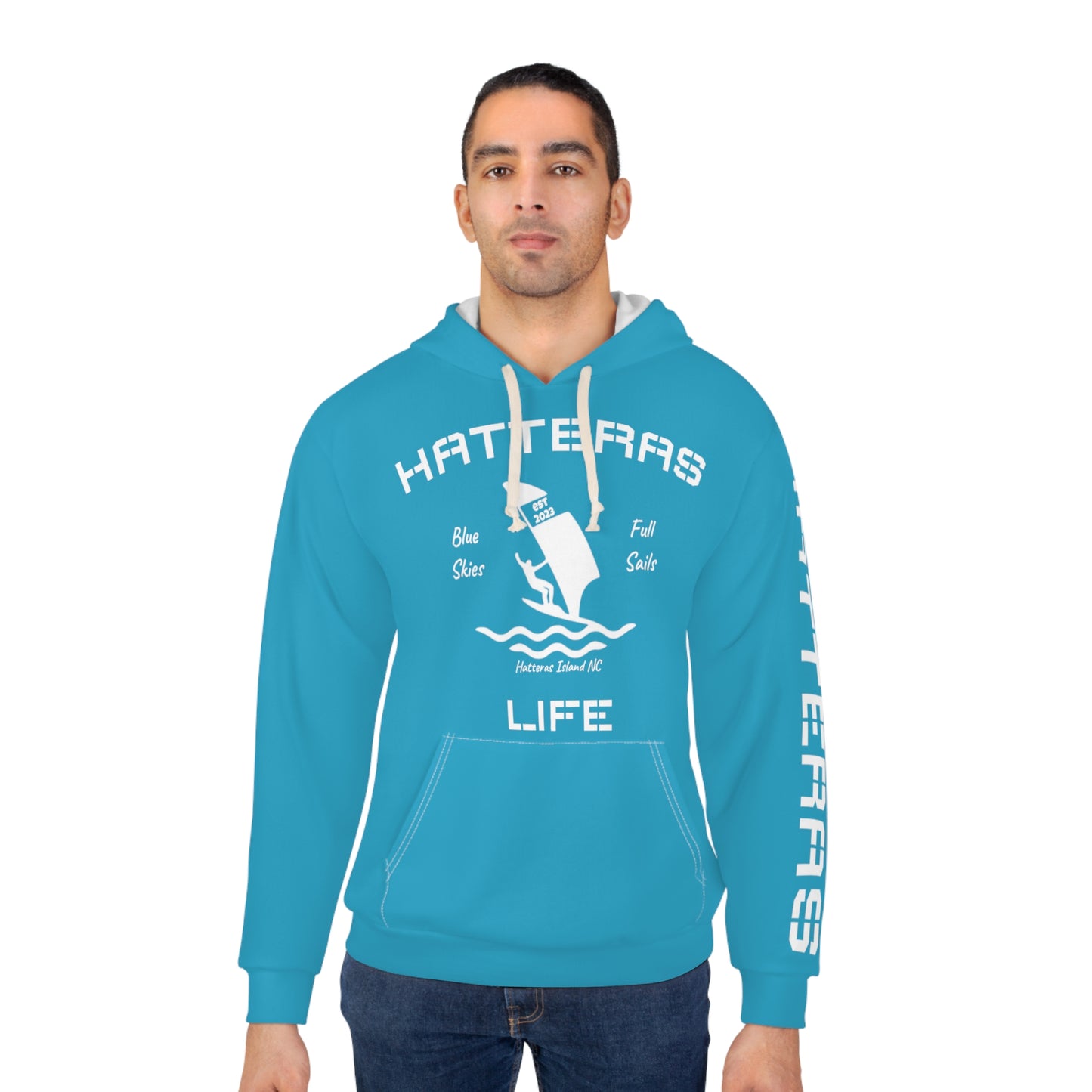 Turquoise Pullover Hoodie