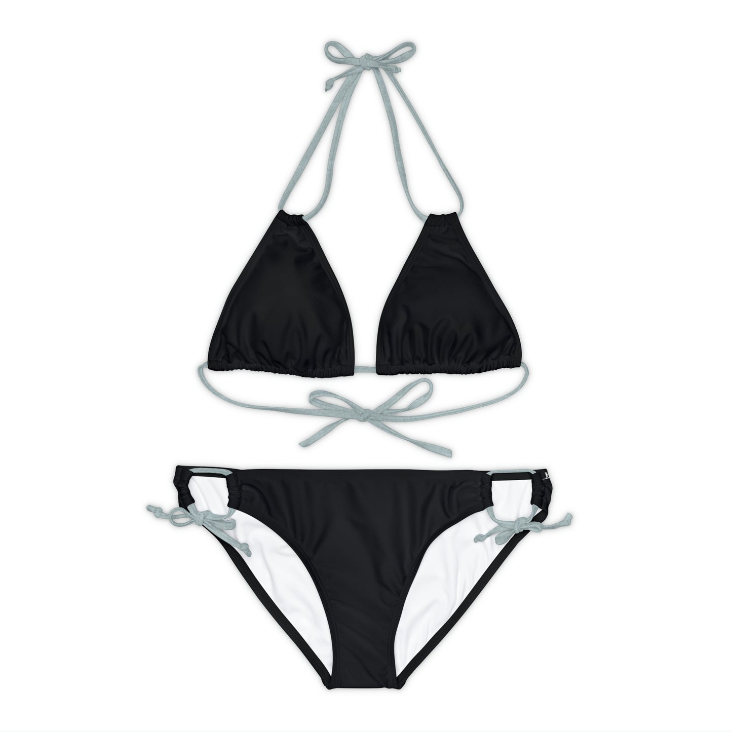 Black Sand Strap-Kini Set