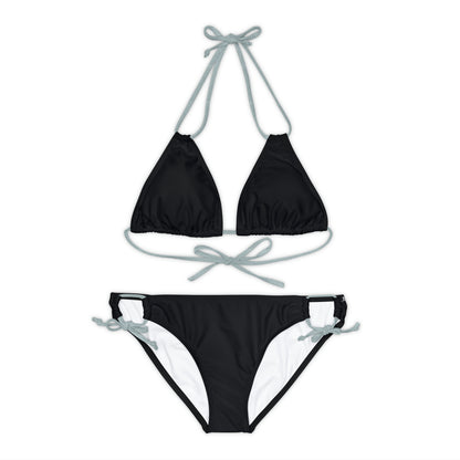 Black Sand Strap-Kini Set