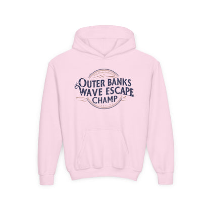 Youth Heavy Blend Hooded Sweatshirt - Wave Escape Champ