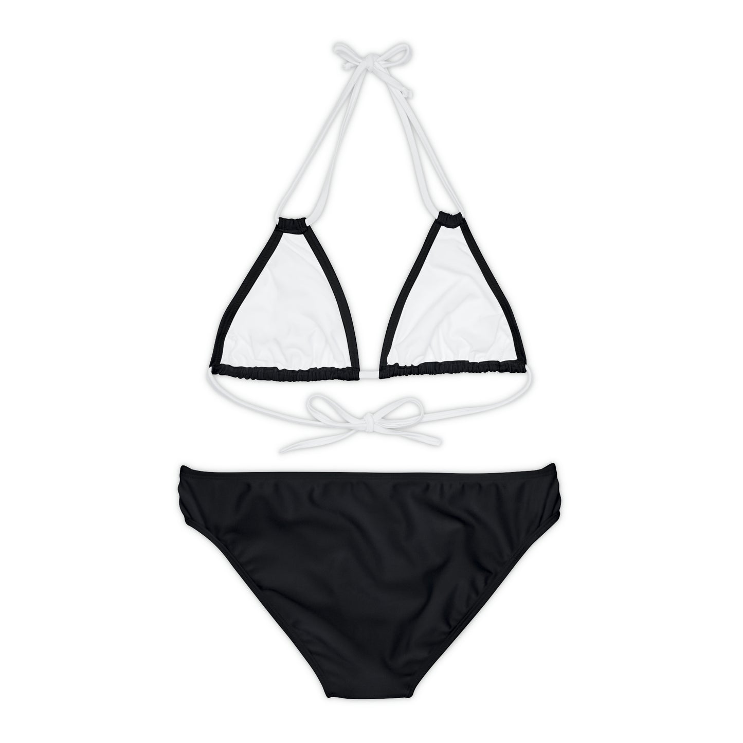 Black Sand Strap-Kini Set