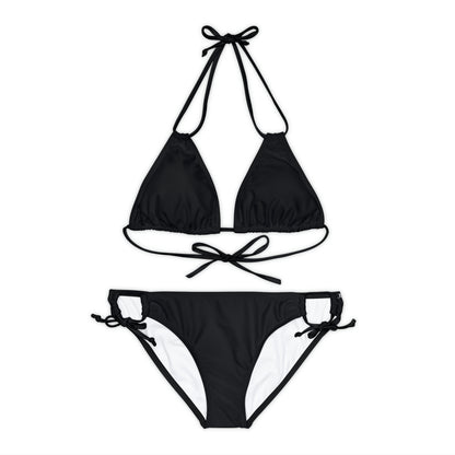 Black Sand Strap-Kini Set