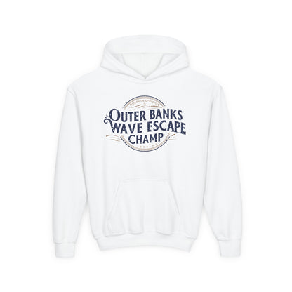 Youth Heavy Blend Hooded Sweatshirt - Wave Escape Champ