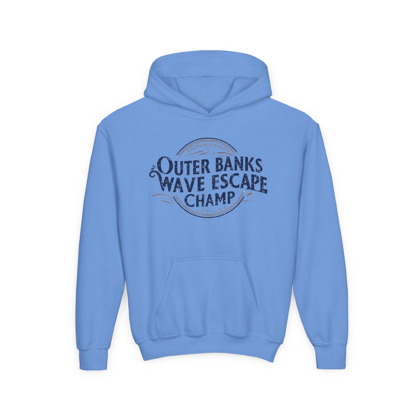 Youth Heavy Blend Hooded Sweatshirt - Wave Escape Champ