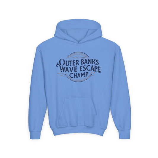 Youth Heavy Blend Hooded Sweatshirt - Wave Escape Champ