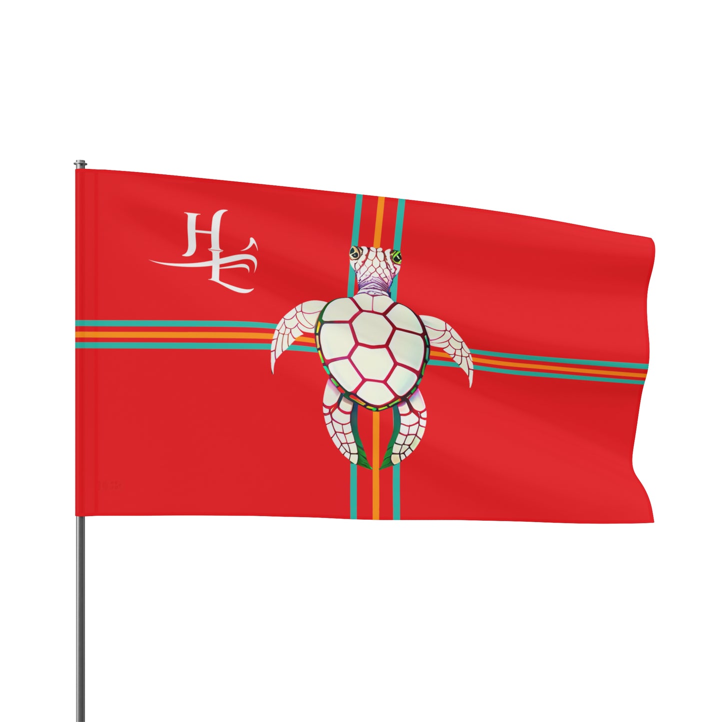 One-Sided Sea Turtle Flag