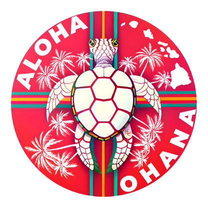 Aloha Ohana Vinyl Sticker