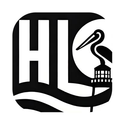 Hatteras Life Black Peli square sticker