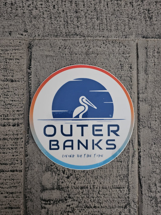 Hatteras Life Circle Sticker - "Blue Sky" Outer Banks