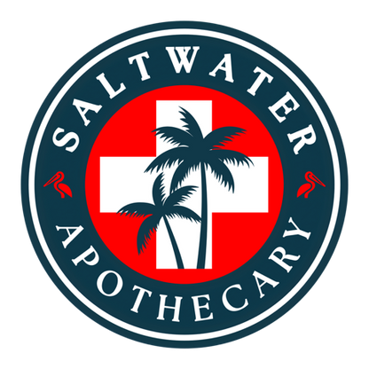 Saltwater Apothecary Badge Circle Sticker