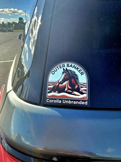 Corolla Unbranded Vinyl Sticker "Outer Banker"