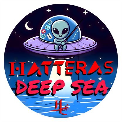 Hatteras "Deep Sea" Holographic Sticker