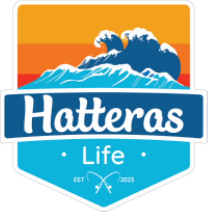 Hatteras Life Clear Vinyl Badge Sticker