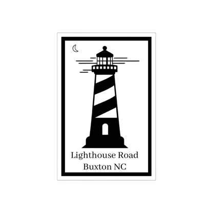 Hatteras Lighthouse Rectangle Vinyl Sticker