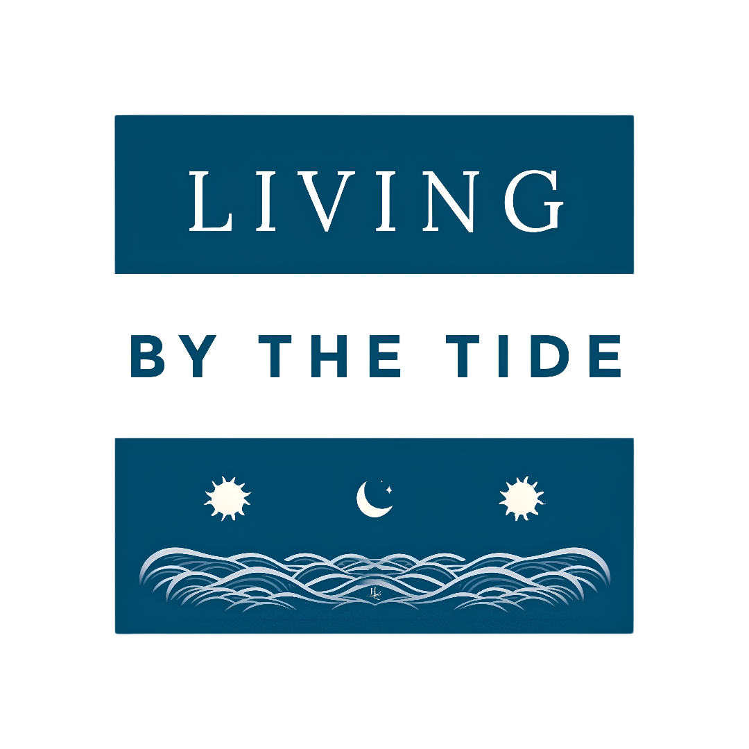 Living By The Tide Square Sticker