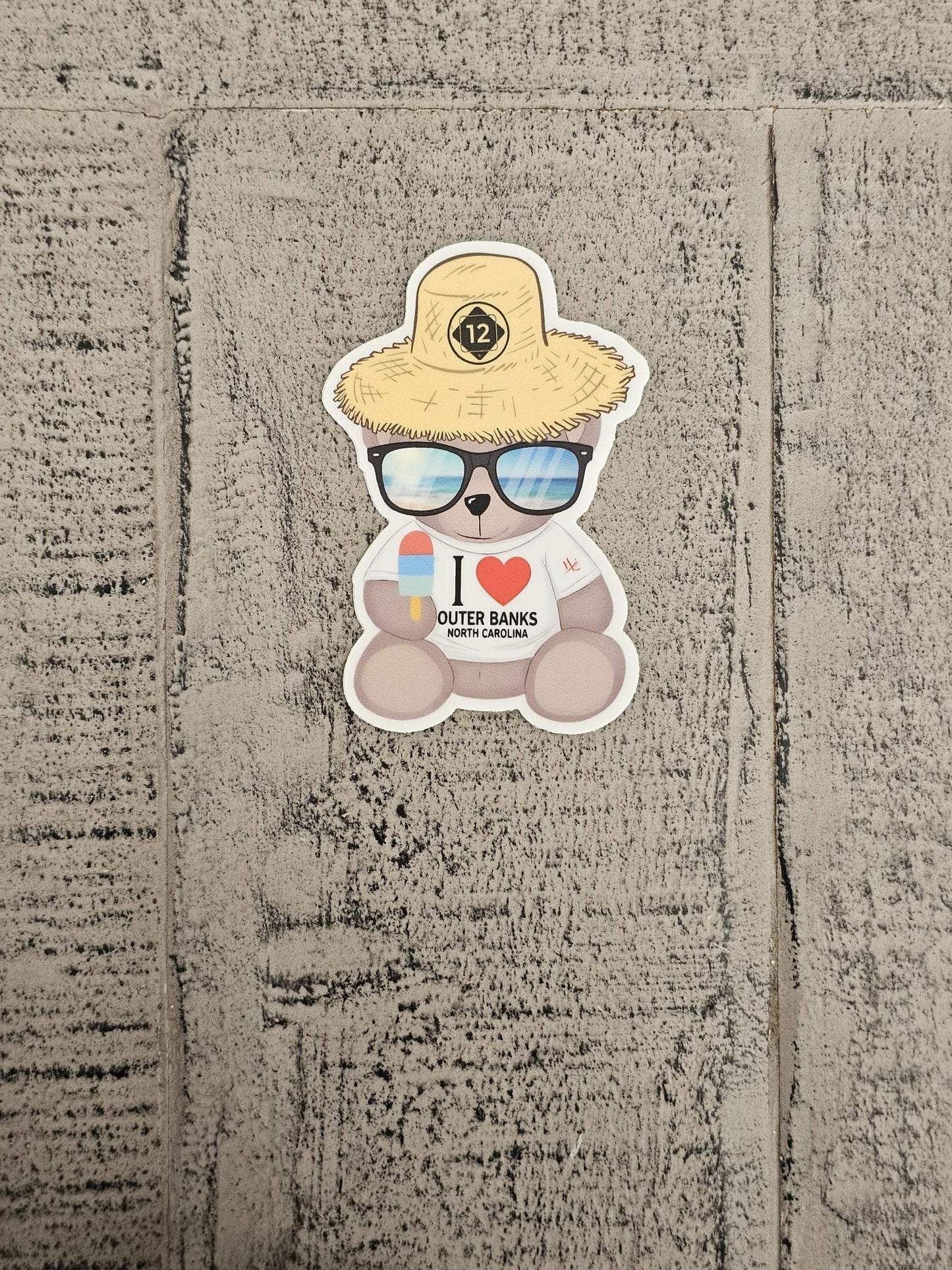 Outer Banks "Cool Teddy" Vinyl Sticker