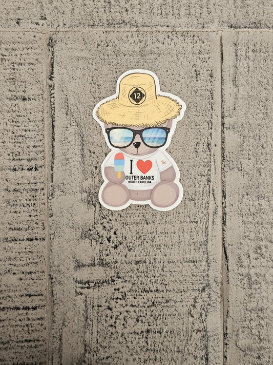 Outer Banks "Cool Teddy" Vinyl Sticker