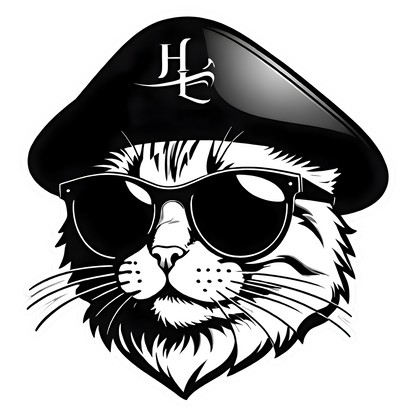 Captain Cat Vinyl Sticker