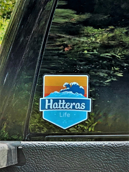 Hatteras Life Clear Vinyl Badge Sticker