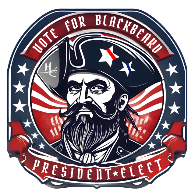 Hatteras Life - Vote For Blackbeard Vinyl Sticker