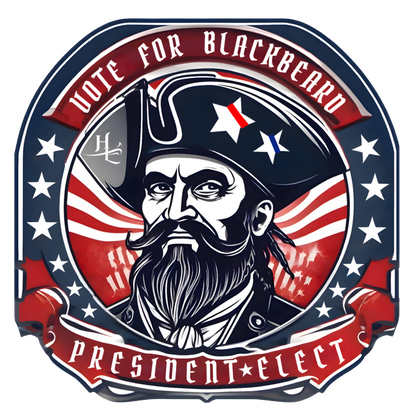 Hatteras Life - Vote For Blackbeard Vinyl Sticker