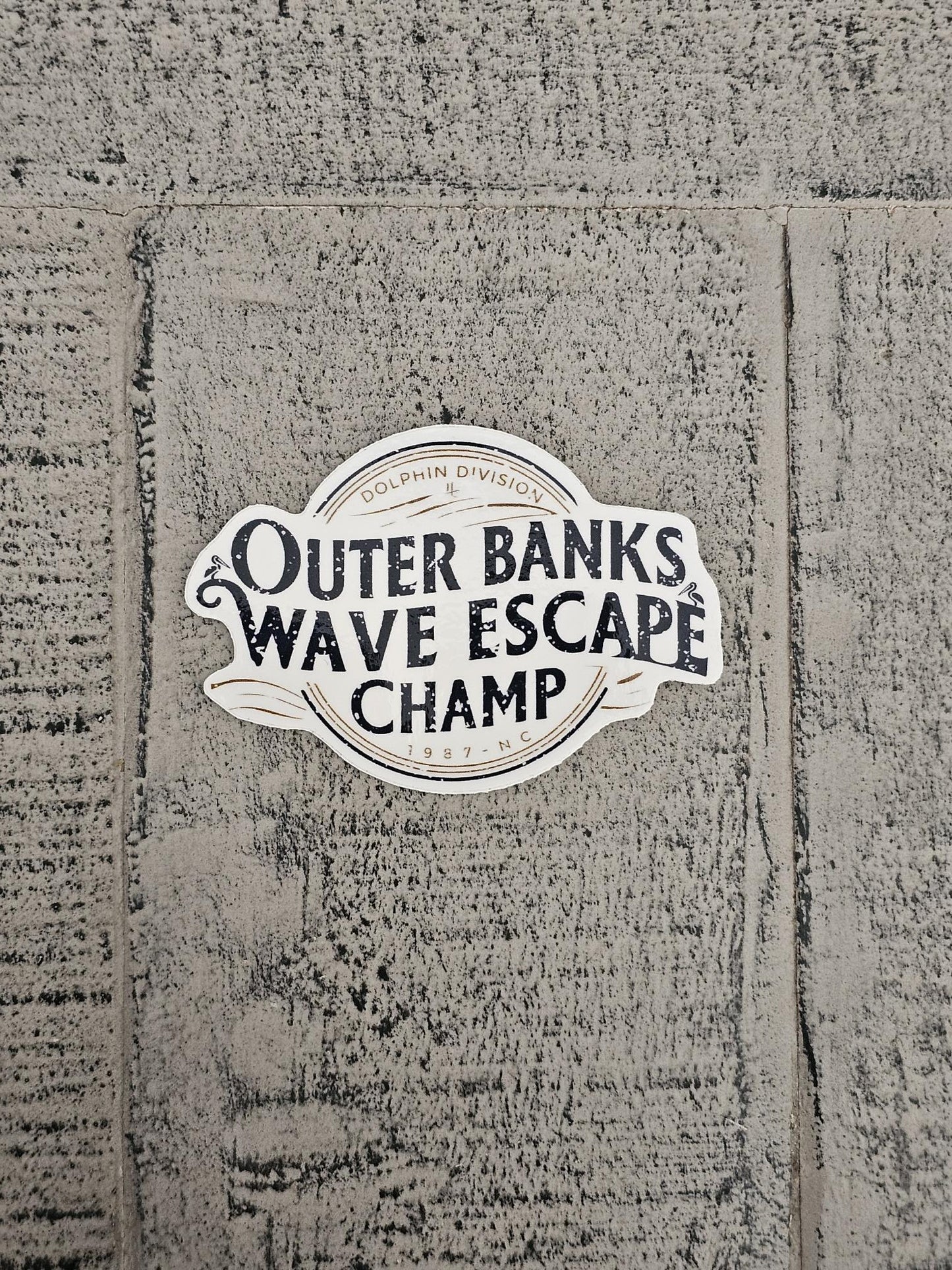 Outer Banks "Wave Escape Champ" Sticker